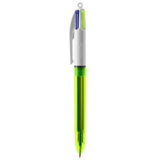 Bolígrafo Bic 4 colours Fluo personalizable